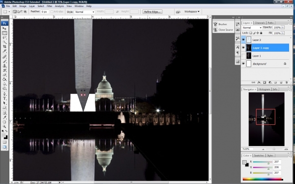Creation of Washington Monument: Step 3